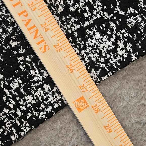 JM Collection Womens XL Black White Textured Knit Mock Neck Button Front Jacket - Picture 4 of 9